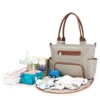 7pcs Nappy Changing Bag Set,Multifunction Mummy Tote Bag Baby Changing Bag Shoulder Handbag Travel Diaper Bag 2