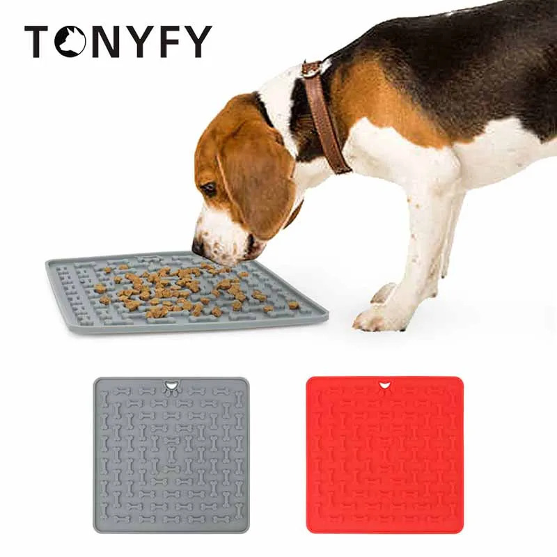 Huisdier Likken Siliconen Mat Voor Honden Pet Slow Voedsel Plaat Hond