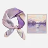 53*53cm Silk Scarves for Woman Fashionable Pattern Smooth To The Touch Spring Summer Sun Protection Silk Scarf 3