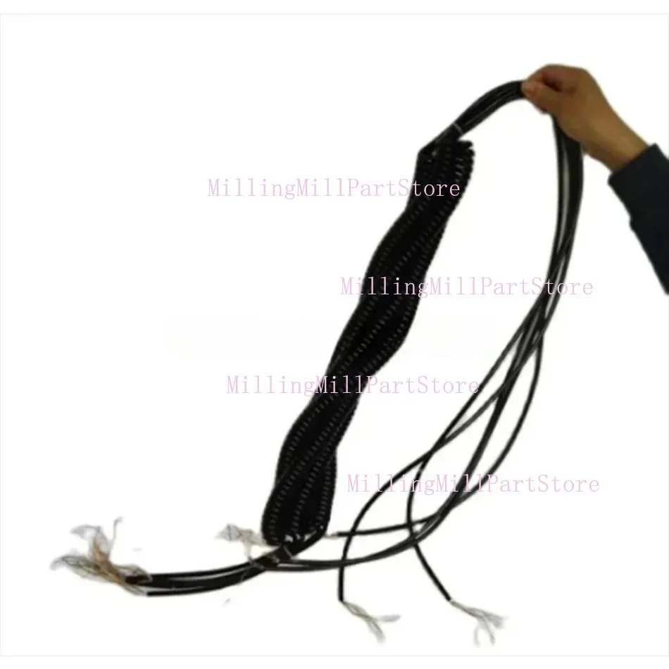 1pc 12 15 16 17 18 19 21 Cores Spring Spiral Cable Coiled Cable for CNC Handheld Encoder Manual Pulse Generator MPG