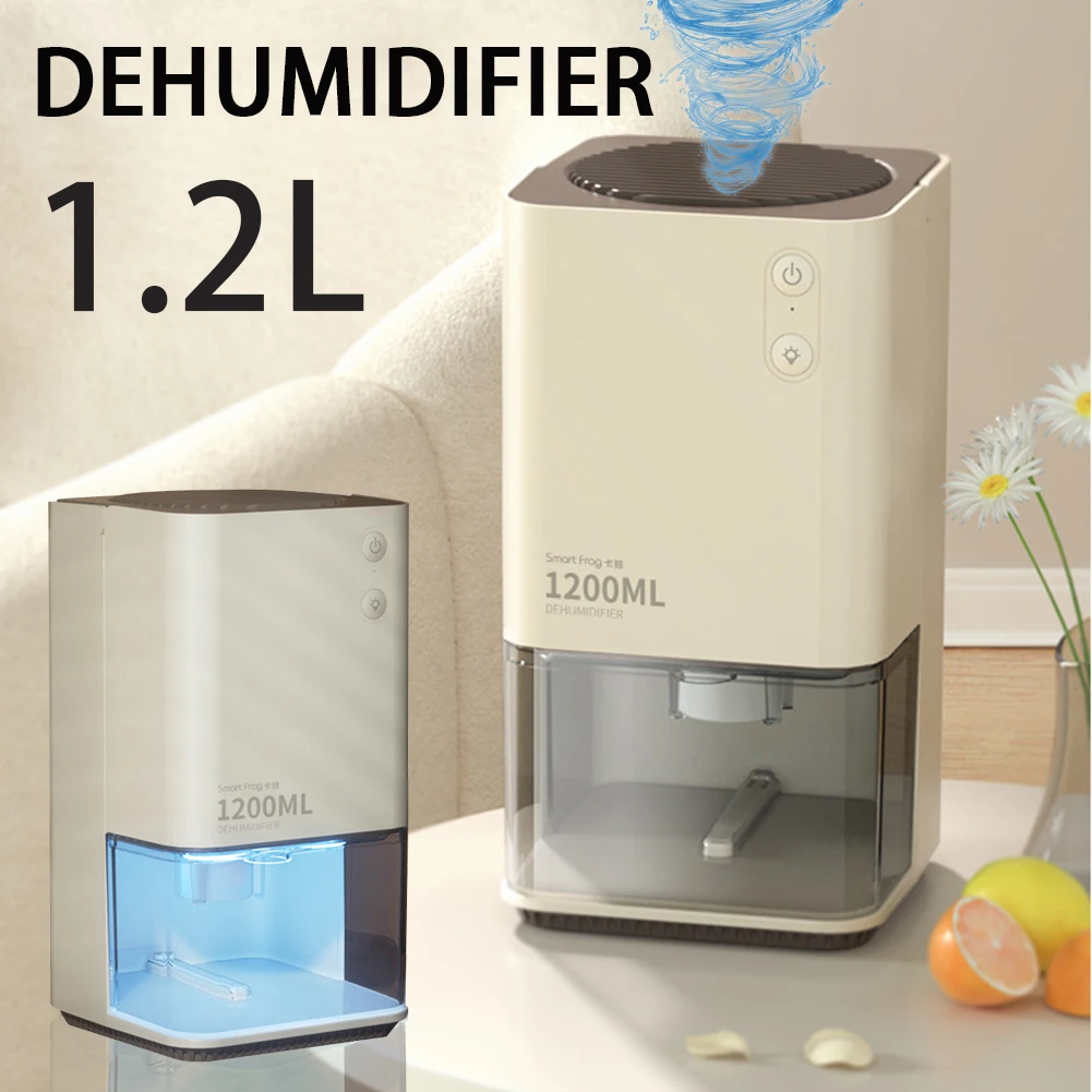 

1.2L Dehumidifier Home Air Dehumidifier Portable USB Mute Moisture Absorber MoistureProof Deodorizer Dryer For Kitchen Bedroom