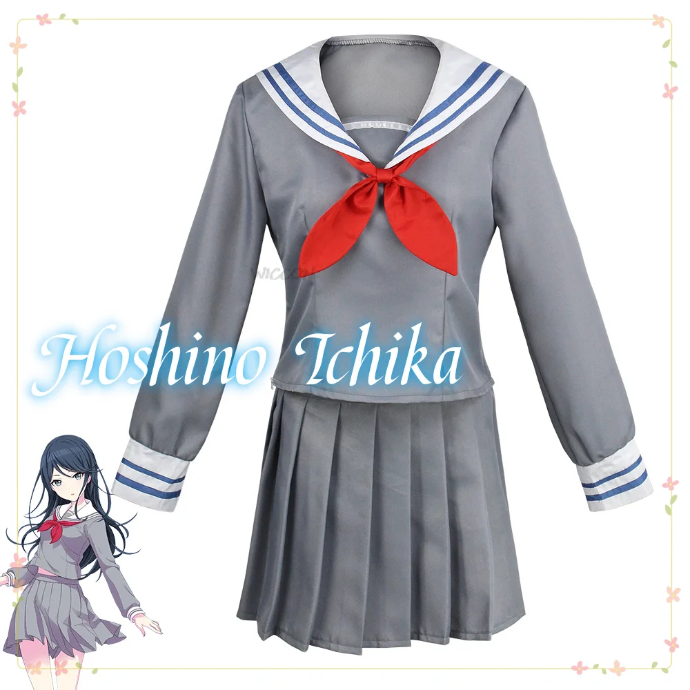 

Project Sekai Colorful Stage Cosplay Leo/need Cosplay Hoshino Ichika Cosplay Costume Wig School Uniform Sailor Suit Set Wig