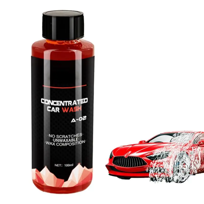 

Car Wash Liquid Stain Remover Shampoo 150ml High Foam Highly Concentrated Deep Clean & Restores Multifunctional Auto Wash