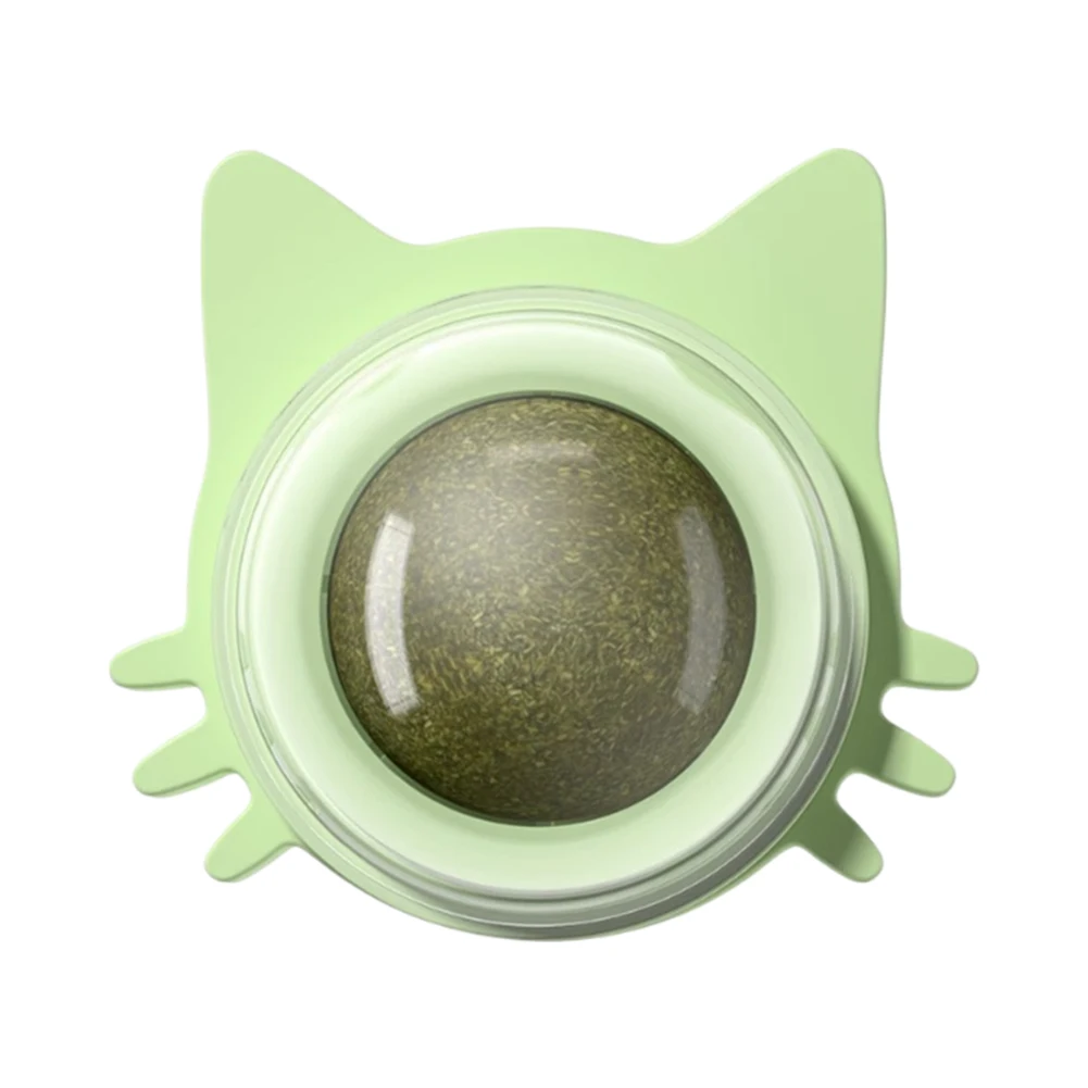 Catnip Wall Ball Cat Toys Pet Toys for Cats Clean Mouth Promote Digestion Kitten Candy Licking Snacks Mint Ball Cat Accessories