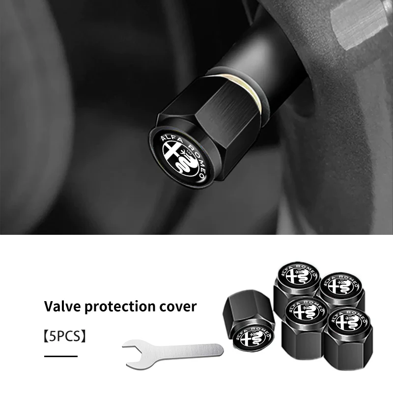 5pcs Anti-Theft Car Tire Valve Protection Caps