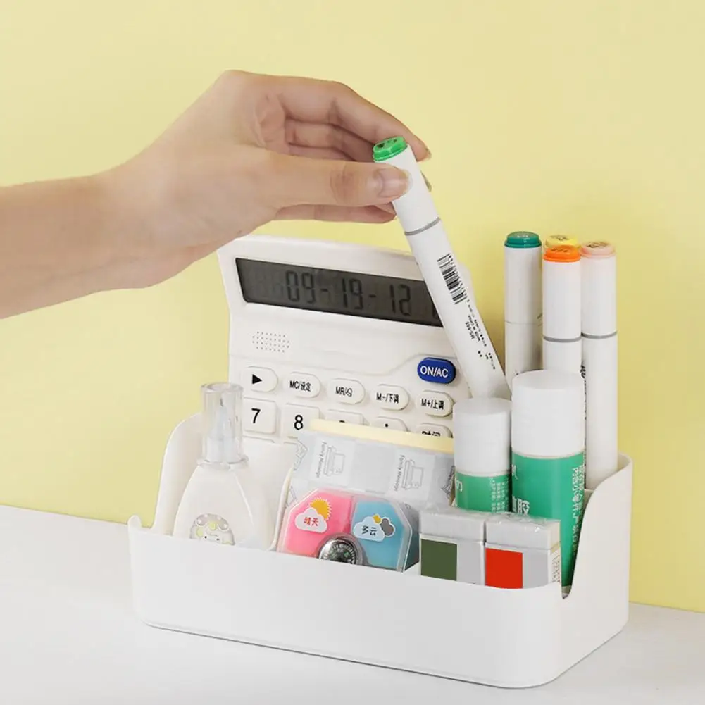 

Прозрачный Сетчатый Контейнер для хранения, японский органайзер для косметики, прочный ящик для хранения с несколькими отделениями, настольный контейнер для экономии места