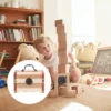 Piggy Bank Trunks for Storage Clear Banks Boys Gift Bin with Lid Coin Children Treasures Container Chest Kid Wood Souvenir 2