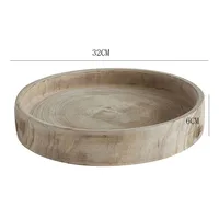Modern Organic Wooden Large Decorative Bowl for Key, Fruit, Coffee Table, Centerpiece Bowl, Rustic Home Decor, Farmhouse 2