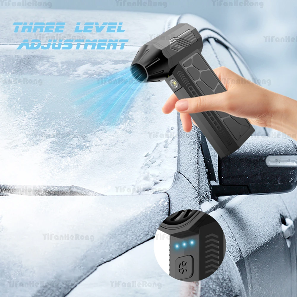 Compressed Air Duster Keyboard Cleaner for Office Electric 90000RPM Cordless 3 Speed 6000mAh PC Cleaning Air Blower 3