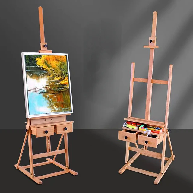 Oil Paint Box Gentleman Oil Paint Easel Portable Painting Box Adult  Chevalet En Bois Lifting Solid Wood Caballete De Pintura