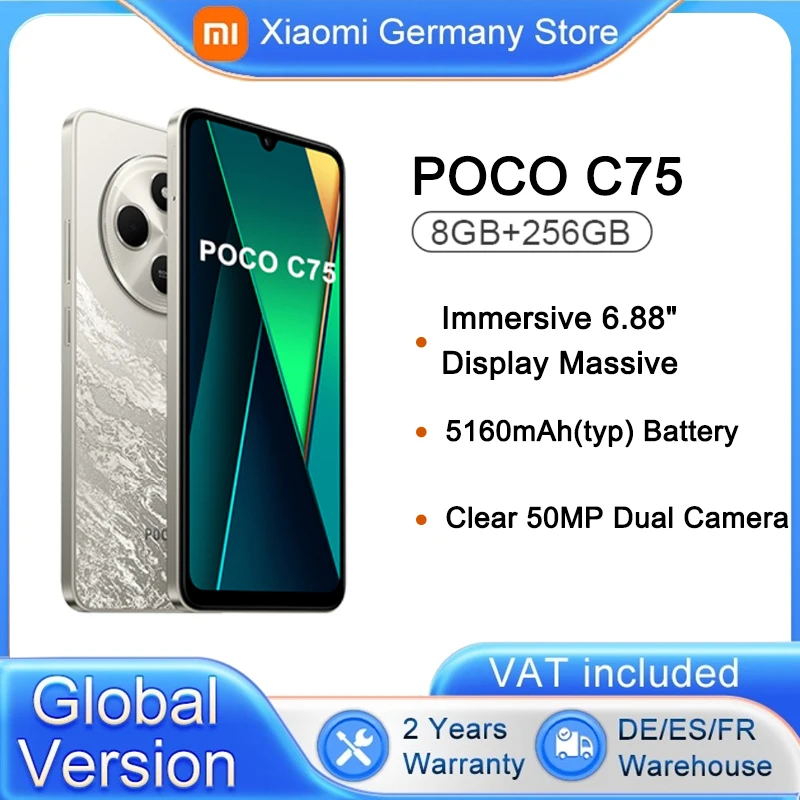 Xiaomi POCO C75 M6 8+256GB グローバル版 5台 Xiaomi POCO C75 M6 8+256GB グローバル版 5台 Xiaomi POCO C75 M6 8