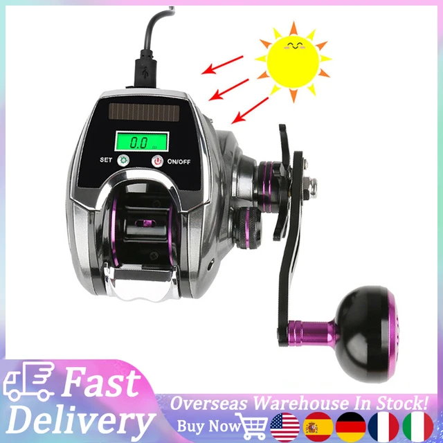 OKUMA-Baitcast Fishing Reel, Multifilament Reel, Borda Vermelha, Borda  Azul, Perfil Baixo Contador de Linha, Carretel do Mar, Novo