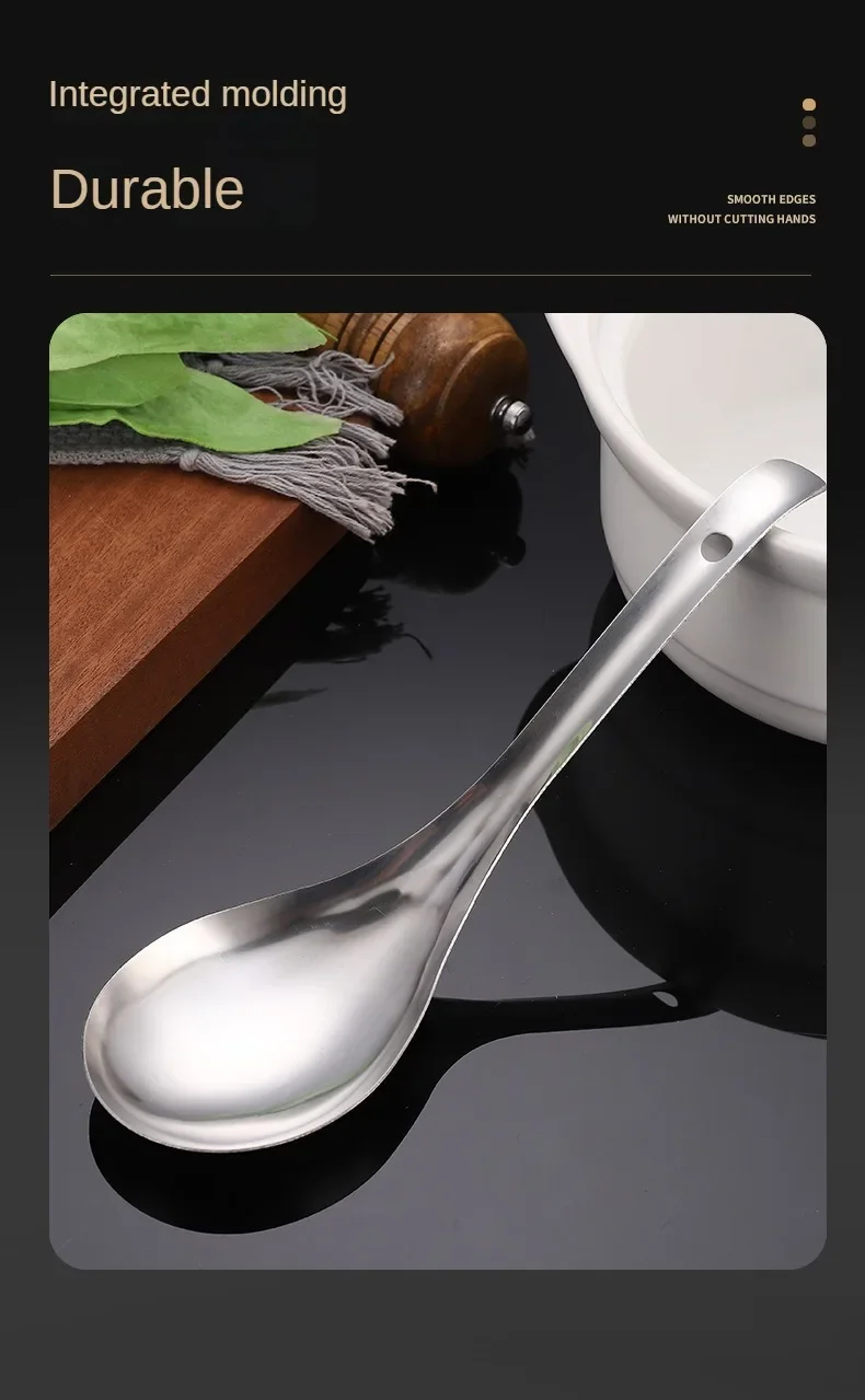 Description Picture 6 of item304 Stainless Steel Strainer Spoon Kitchen Colander Spoon Spoon Filter Strainer Food ScoopPerforated Skimmer Colander