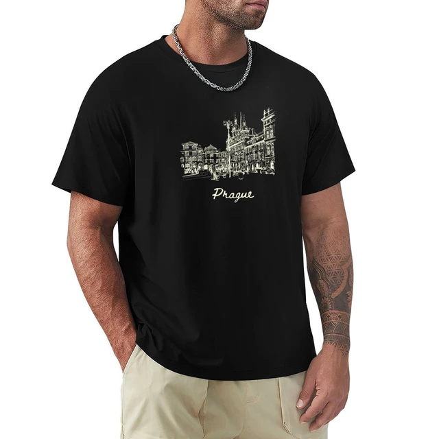 Prague T-Shirt funny t shirt oversized shirts plus t shirts mens clothing -