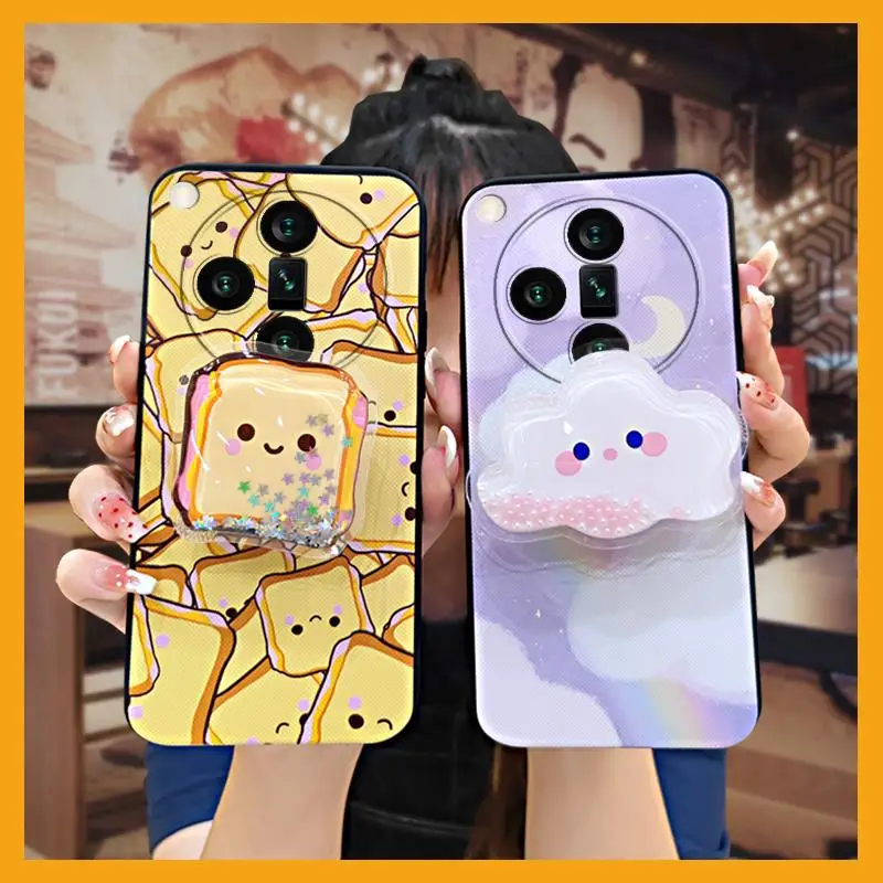 Custodia Per Telefono Durevole Drift Sand Per Oppo Find X7 Pro Kickstand Tpu Impermeabile Anti-Knock Cartoon