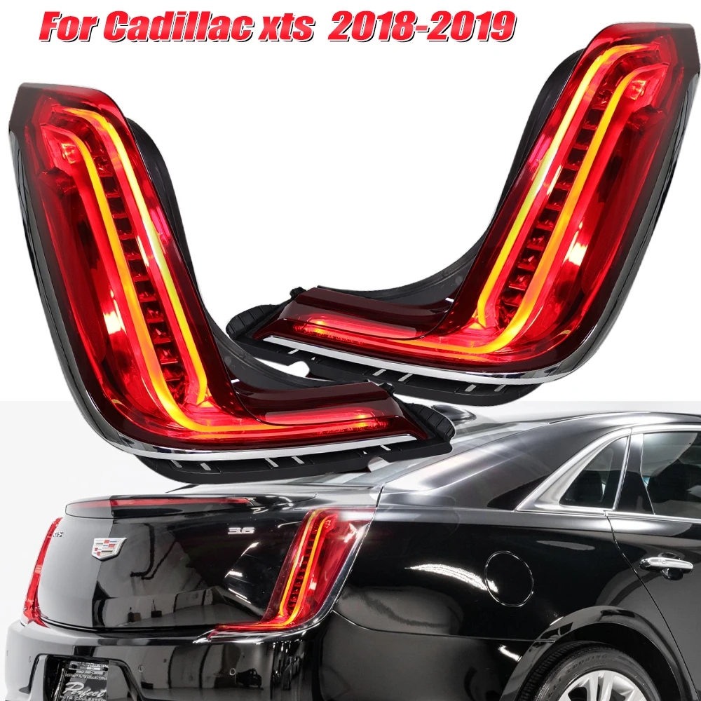 

Задние фонари для Cadillac XTS 2018 2019, версия для США, фонарь торможения, сигнал поворота, аксессуары для сборки задних фонарей
