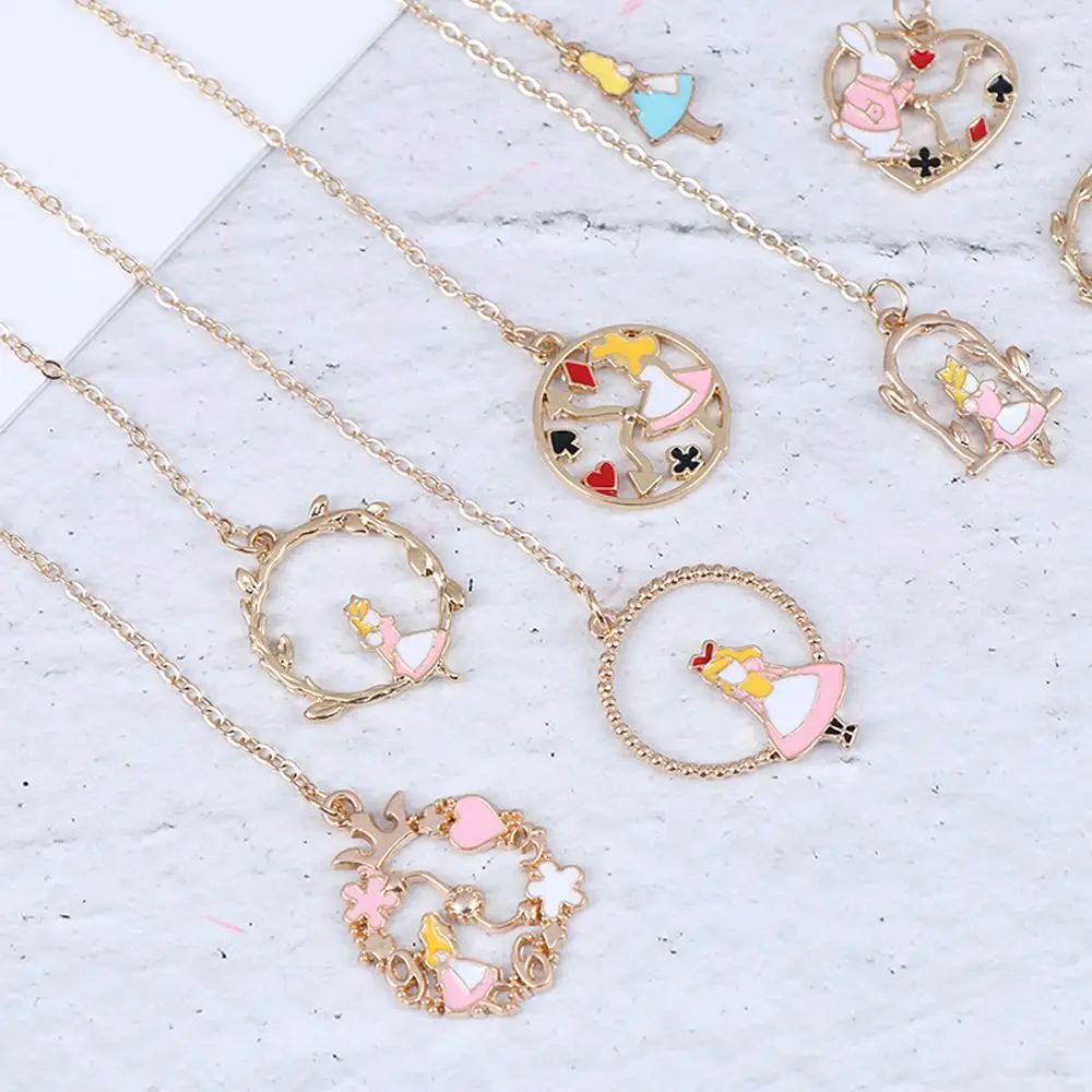 New Cartoon Character Dreamy Bookmarks Fairy Girl Painting Metal Bookmark With Hanging Chain Pendant Student Stationery Supplies metal bookmark bookmarks stationery supplies