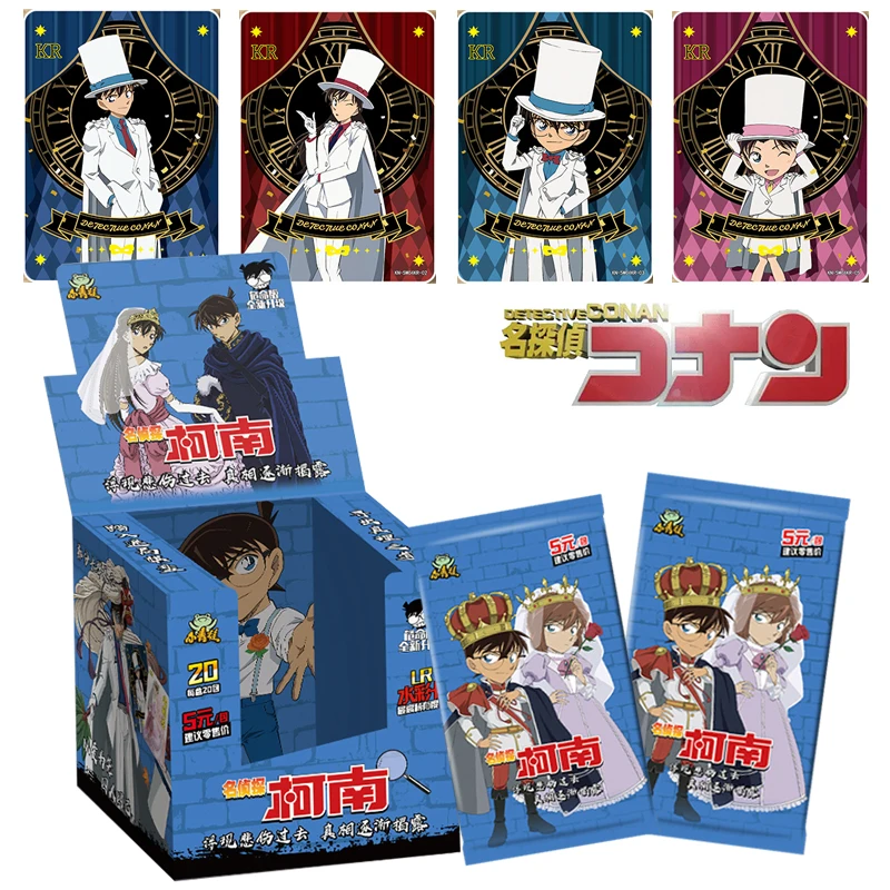 Detective Conan Character Peripheral Collection Cards Booster Box Kudou Shinichi Mouri Ran Game Playing Card Kids Xmas Gifts Toy
