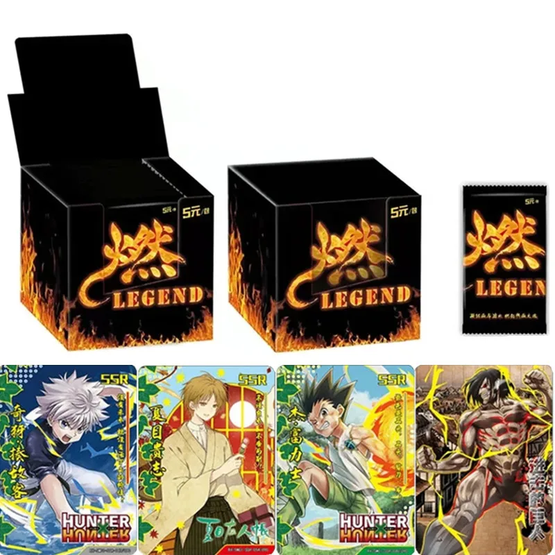 

New FIRE LEGEND Collection Cards Child Kids Birthday Gift Animation Game Cards Table Toys for Family Christmas