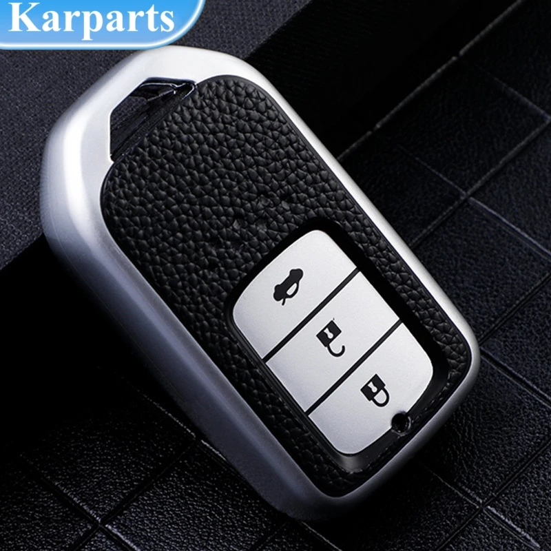 

TPU Car Key Case Cover Silver Edge Protection Shell Fob For Honda Accord EX EXL Civic Crv Crz Hrv Pilot Ridgeline 2016 2017 2018