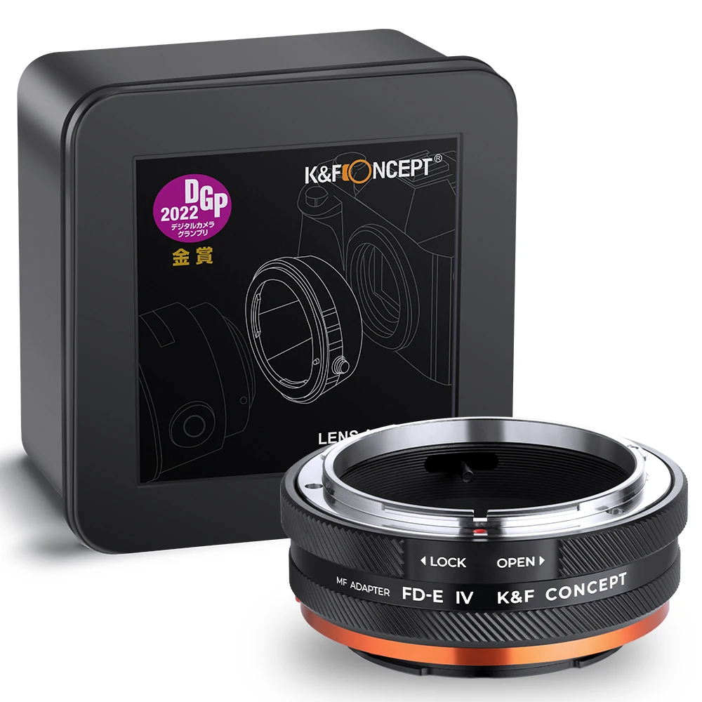 

K&F Concept FD-E IV Pro Lens Adapter for Canon FD mount lens to Sony E a6000 a5000 A7C A7C2 A1 A9 A7S A7R2 A73 A7R4 A7R5 Camera