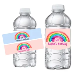 24pcs COCOMELON BIRTHDAY PARTY Water Bottle Labels Personalized WATERPROOF  INK