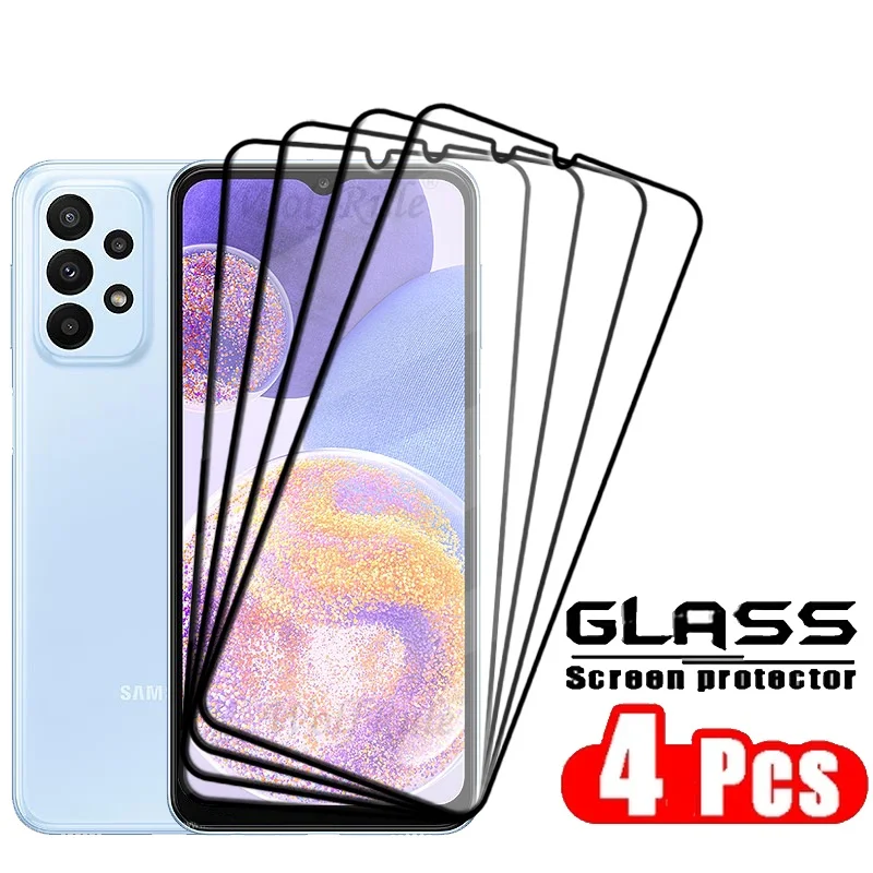4-Pack Premium Tempered Glass Screen Protectors - Full Coverage and Adhesive