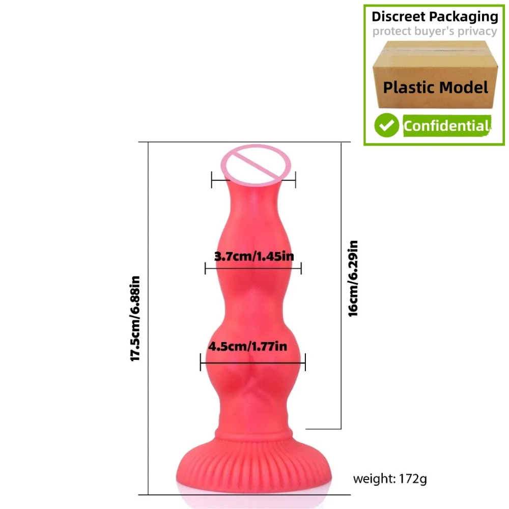 Silicone Dog Knot Dildo Realistic Animal Penis Fantasy Anal Plug Pocket Pussy Sex Toys for Women Female Masturbation Toys Sextoy