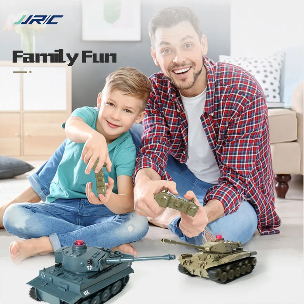 JJRC Q85 2.4Ghz Remote Control Tracked Tank Military War Sound 1:30 Rc Tank Remote Control Mini Military Tiger Tank Toy 2