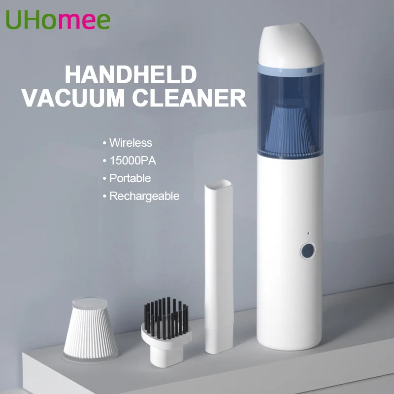 

Car Vacuum Cleaner Portable Rechargeable Mini Handheld Vacuum Cleaner Smart Home Car Dual-purpose Wireless 15000PA Dust Catcher