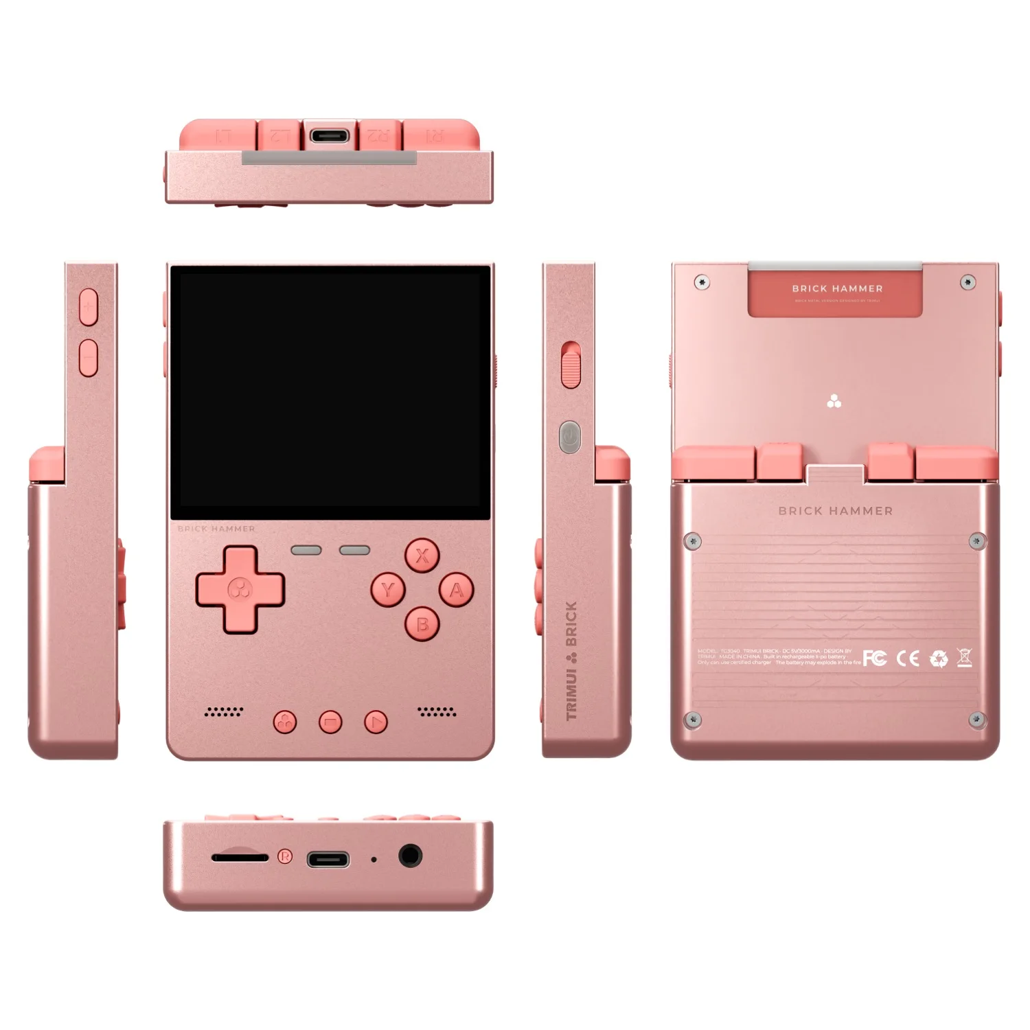 Trimui Brick Hammer Metal Handheld 3.2 Inch Hd Screen Gaming Console Portable Video Player Open Source Linux System Gamer Custom