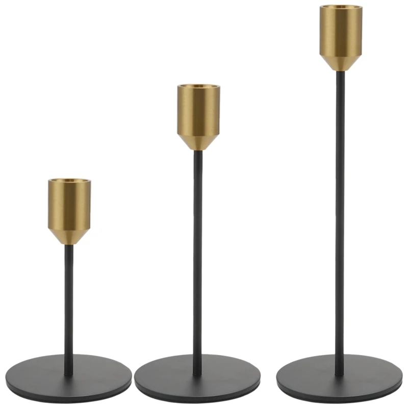 Candle Holder,candlestick Holders, Set Of 3 Modern Decor Candle Stands