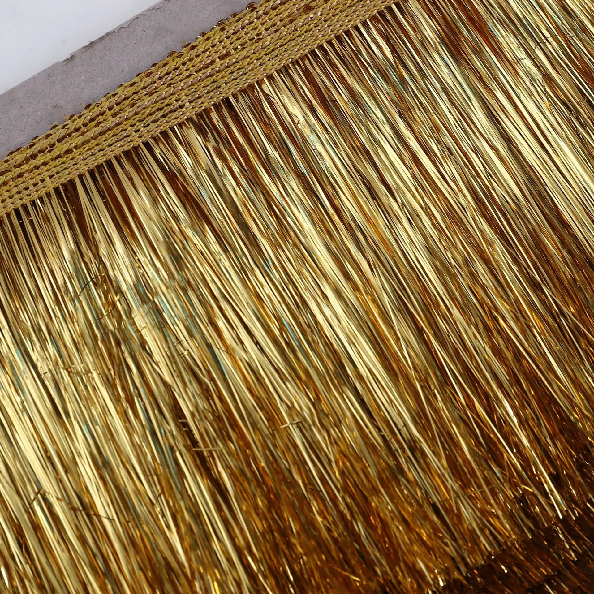 의류 봉제, 라틴 드레스, 무대 홈 인테리어, 레이스 트림 DIY 액세서리, 10cm, 10m 용 골드 술 프린지 트리밍