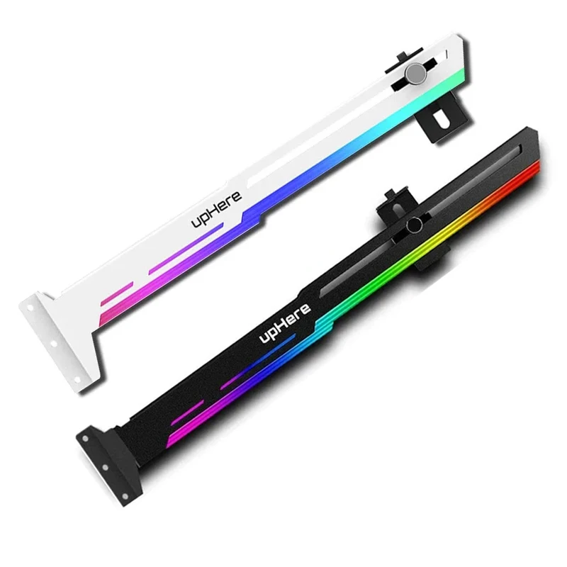 Suporte a Placa Gráfica Vga Gpu Bracket Frame Rgb Luminous Poluição Lâmpada Decoração Computador 5v Argb Aura Sync