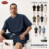 ZODF Retro 2025 Summer Men Washed 275gsm Cotton T-Shirts Unisex Oversized Loose Edge Washed T Shirt Tees Streetwears HY0972 1