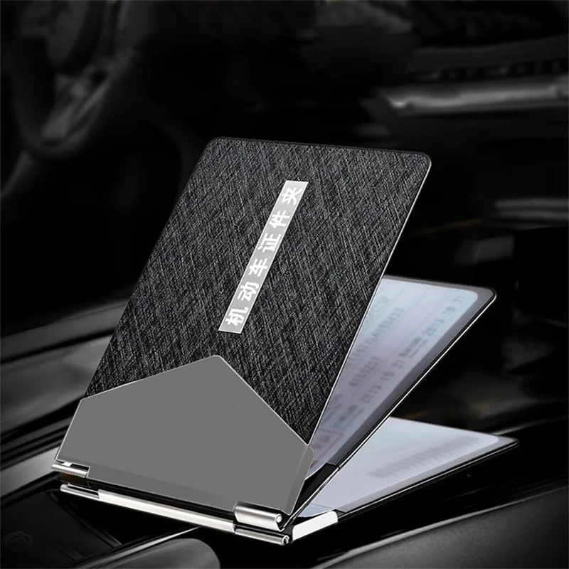 High Luxury Driver License Holder Case Women Men Car License ID Card Wallet