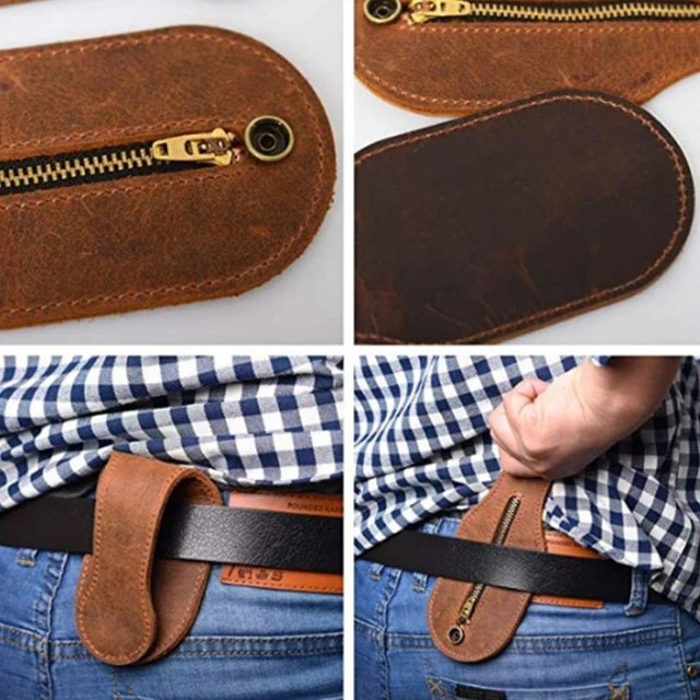 Men Leather Racket Sap Jacksap Coin Purse Wallet Self-Defense Small Coin Bag Key Holder Case Fashion Card Bag Money Storage Bag 4