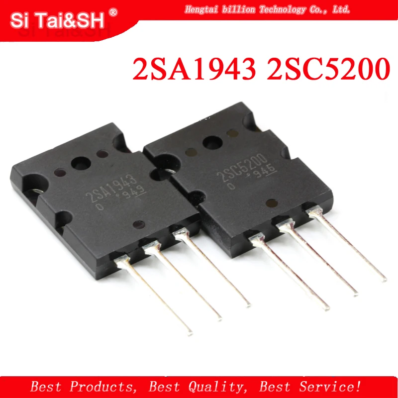 2pcs/lot 1pcs A1943+1pcs C5200 2SA1943 2SC5200 TO-3P Pair tube amplifier New |