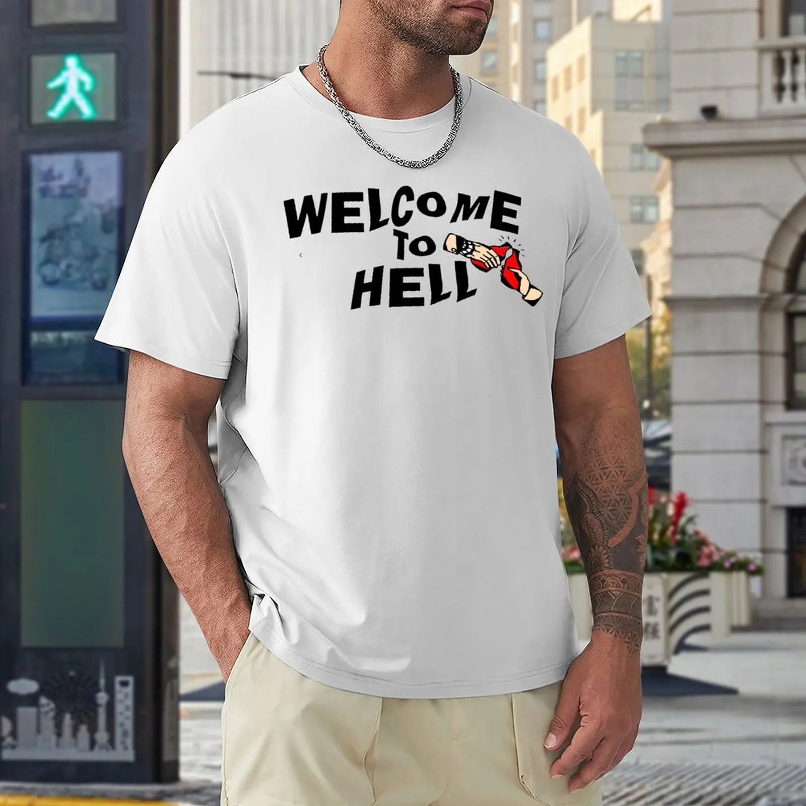

Welcome Hell 16 Top Quality Top Tee High Quality Travel Eur Size