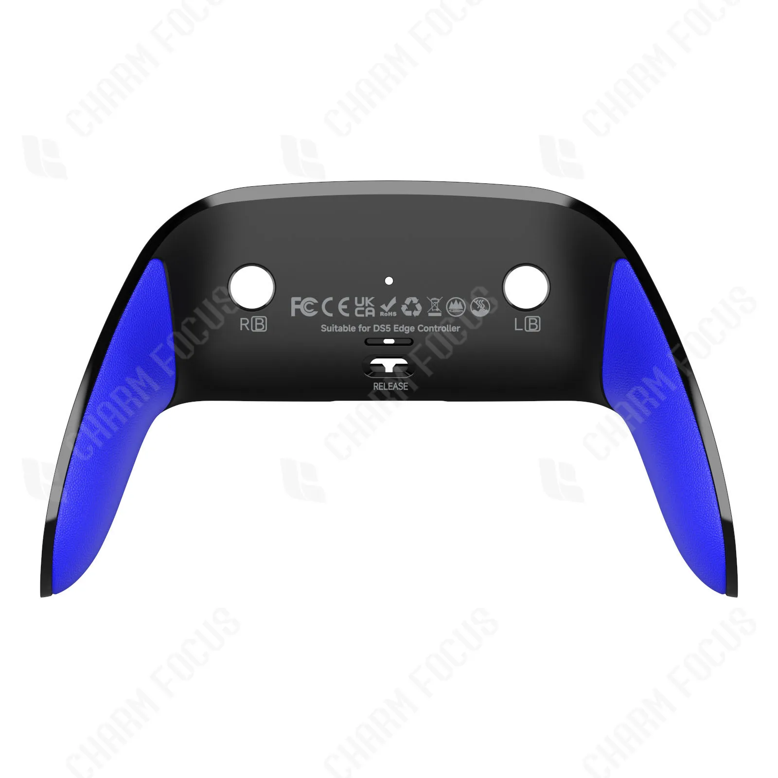 Decorative Bottom Shell with Soft Rubber Grip for DIY Replacement (Controller Not Included)