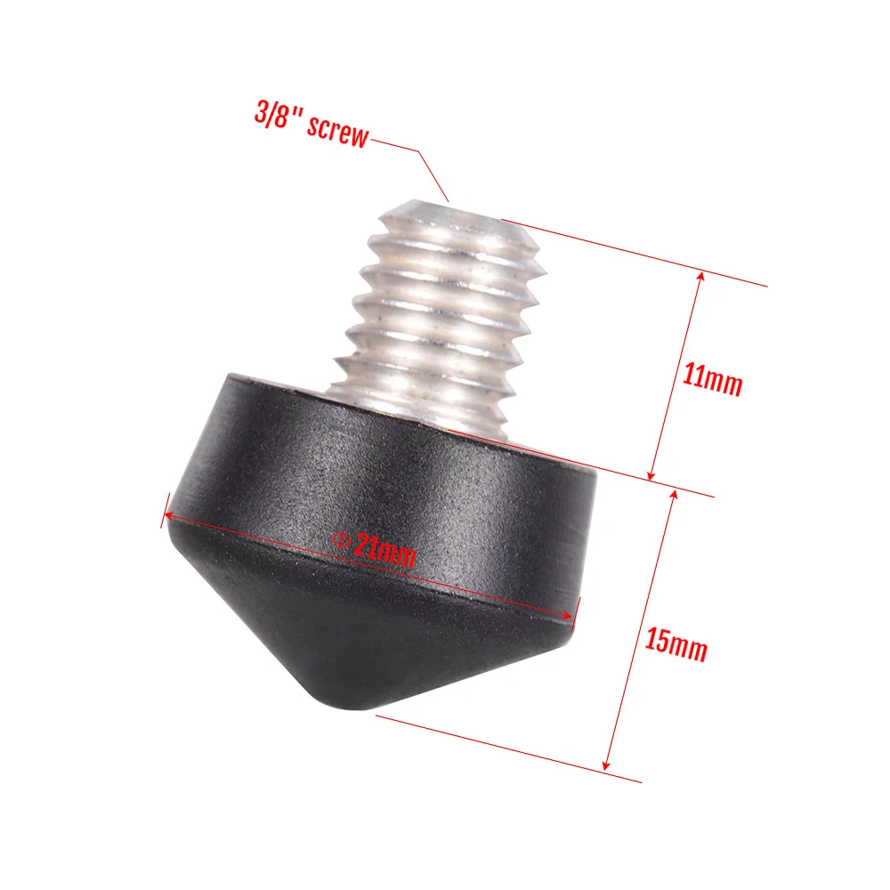 Universal Anti-slip 3/8 Inch Tripod Monopod Rubber Foot Spike for Andoer Benro Gitzo Manfrotto Tripod Monopod Tripod Foot Pad
