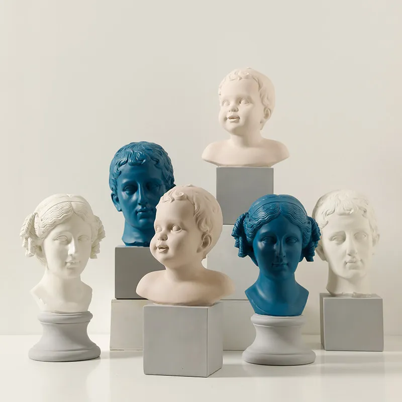

Nordic Resin Figure Statue Ornaments TV Cabinet Hotel Desktop Furnishing Decoration Home Livingroom Figurines Crafts Accessories