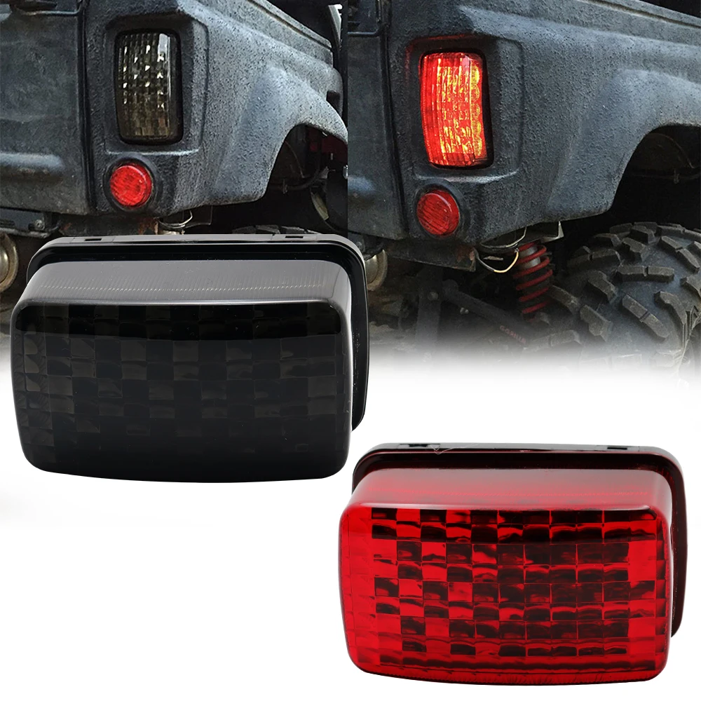 LOSTAR LED Smoke Lens Tail Brake Light For 20032014 Yamaha Rhino