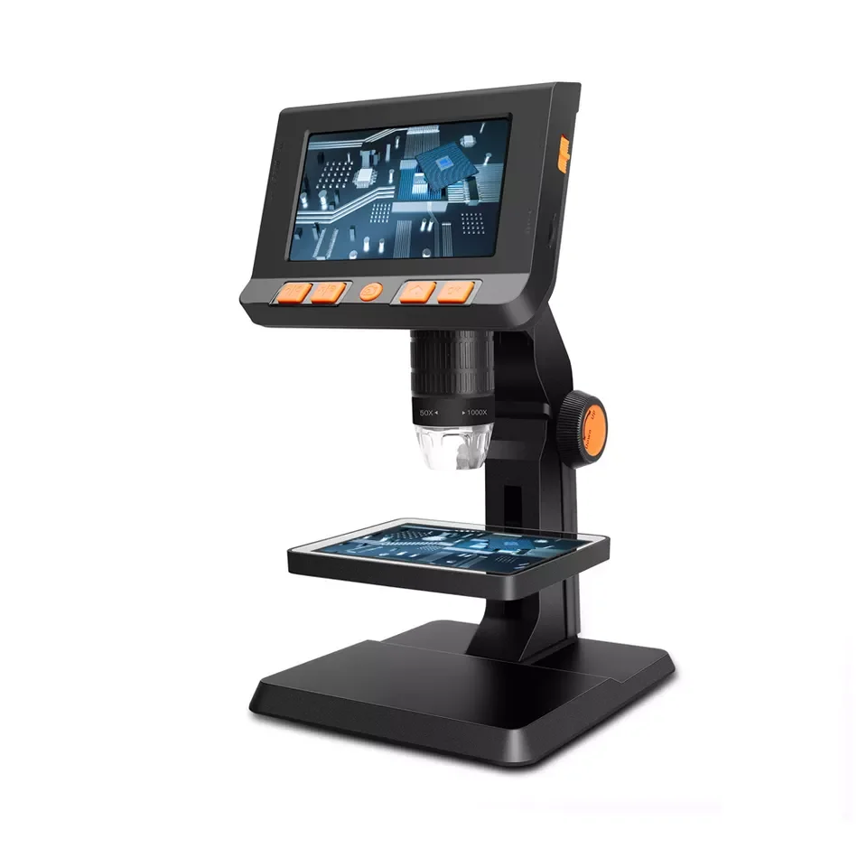 

2.0MP 1000X Portable Desktop Digital Microscope 4.3 inch Screen Magnifier with Light