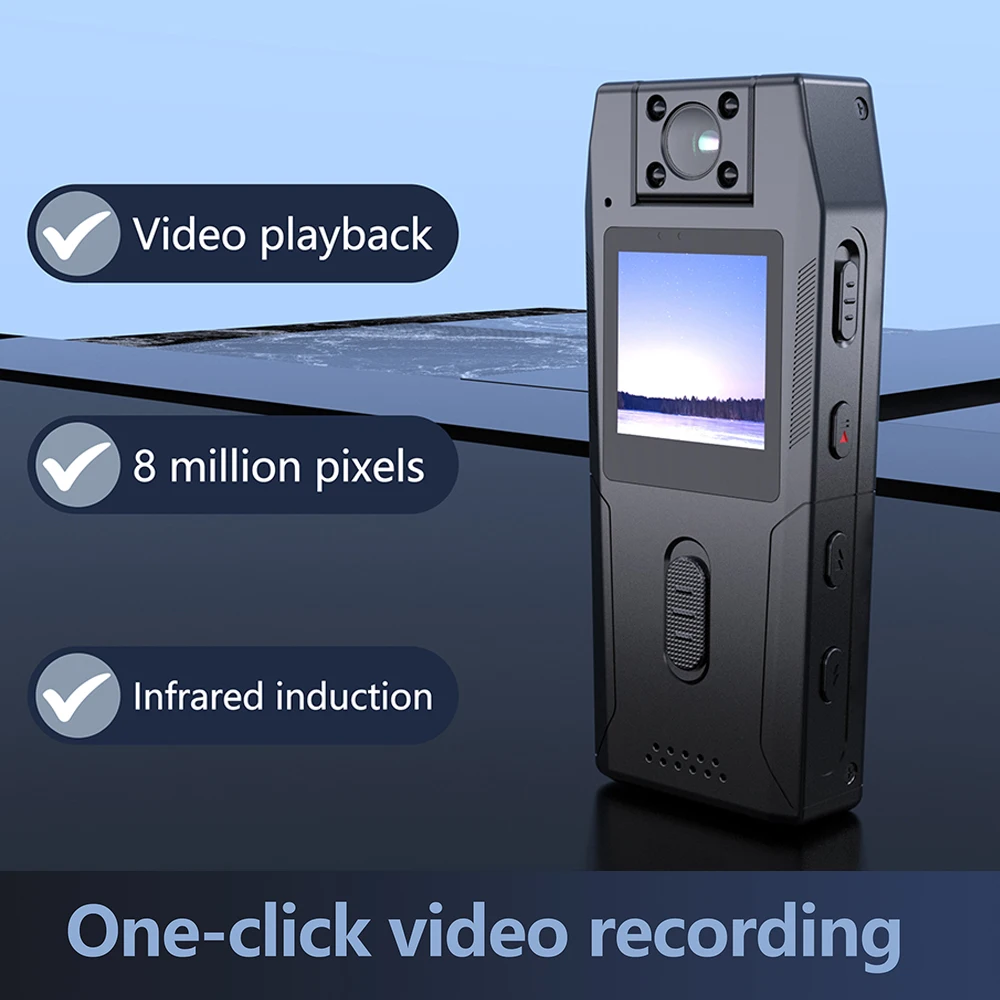 풀 1080P HD 미니 카메라, 1250mAh 캠코더 바디 캠코더, 소형 180 ° 광각 회전 자전거 카메라, 스포츠 DV 자동차 DVR 웹, DV3
