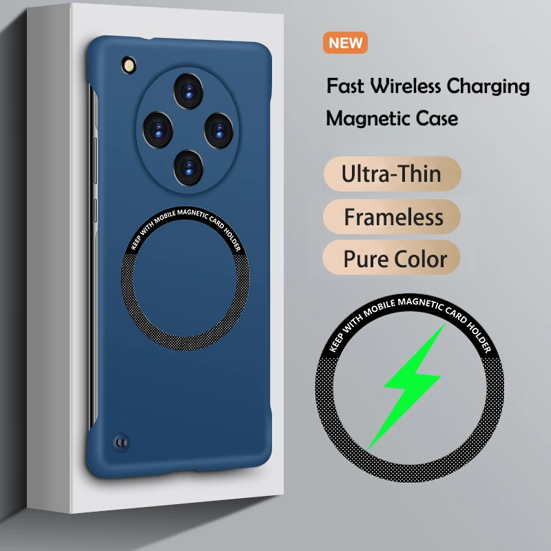 Luxury Ultra Slim Magnetic Frameless Color Phone Case - Shockproof Design