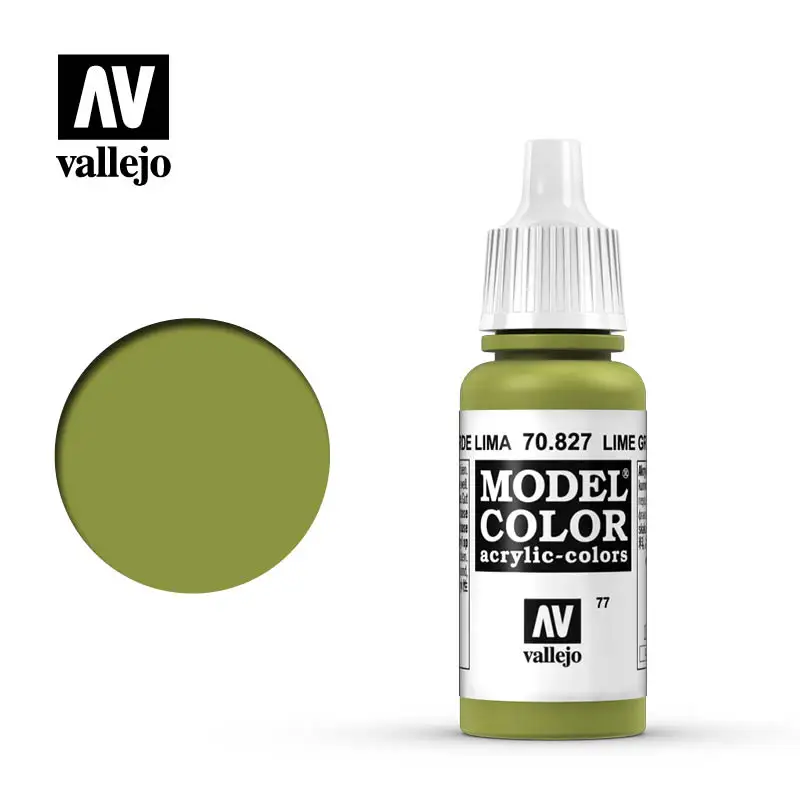 

Vallejo Paint Acrylic model painted Spanish AV 70827 077 lime green lime environmentally friendly water-based hand painted 17ml