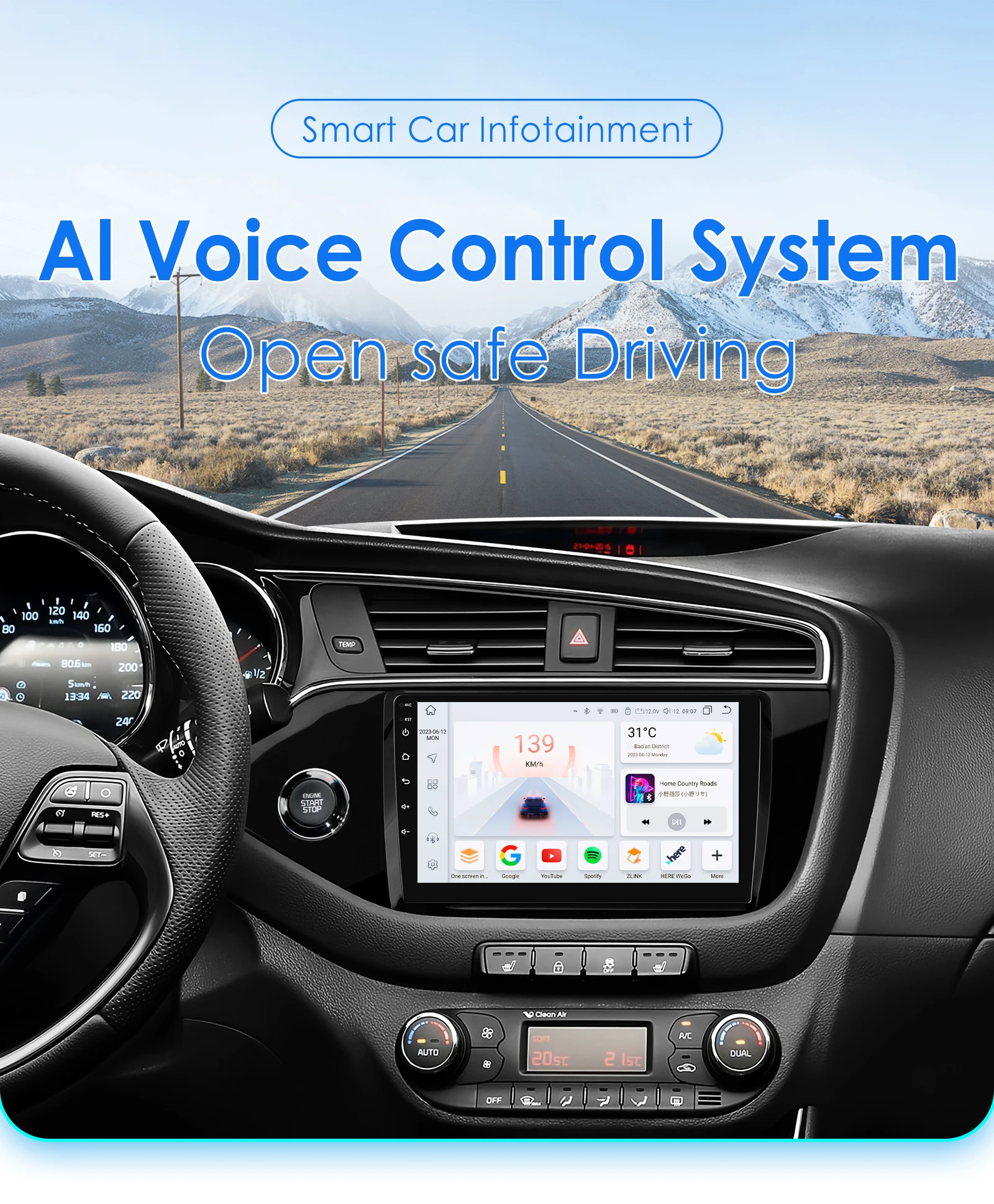 4G Carplay Android 13 Autoradio Für Kia Cee Ceed JD 2012 2013 2014 2015 2016 Multimedia-Player 2din auto radio GPS Stereo WIFI – Detail 2