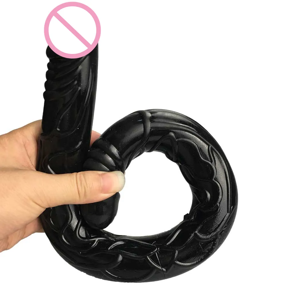 Double Dong U Dildo Big Soft Long Penis Due Dick 20inch Silicone Butt Plug Virgina 2 Head Sex Toy For Women Lesbian Game Sex Toys