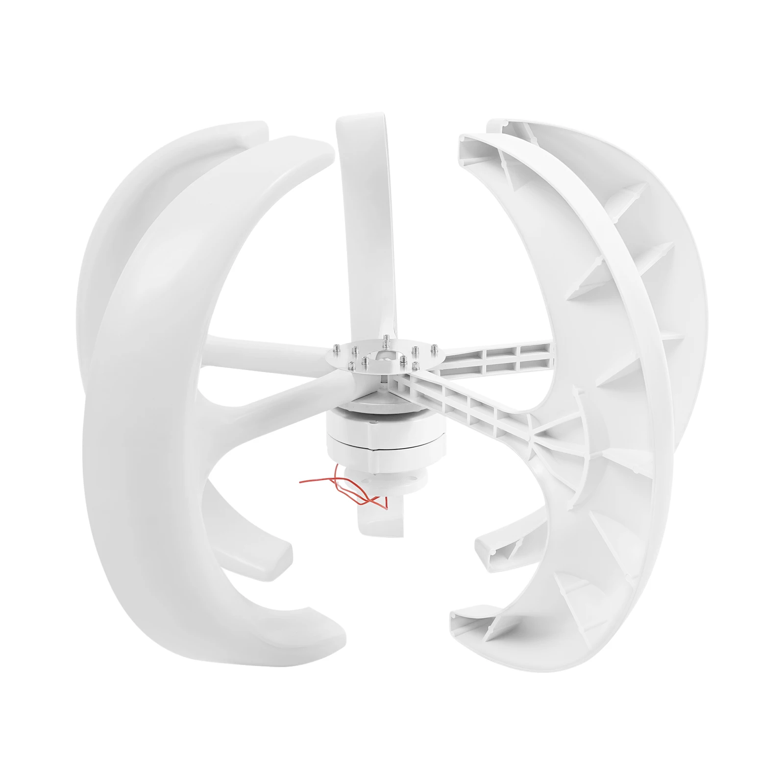 600W 24V/12V Vertical Axis Wind Turbine Generator Lantern with Controller Waterproof Windmill Off Grid System